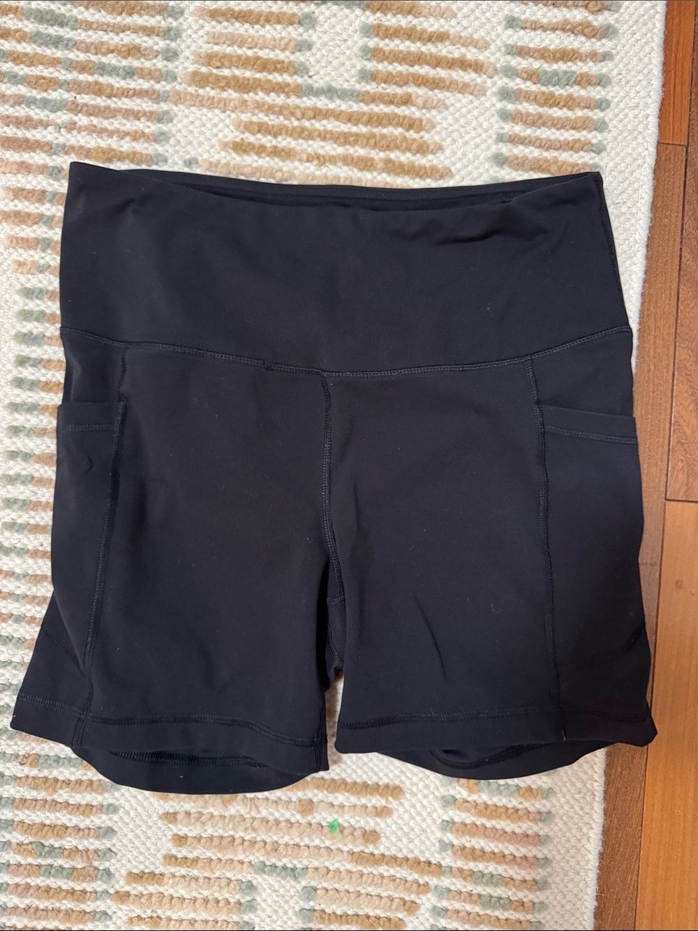 Velocity Black Women's Bike Shorts with Side Pockets